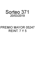 5 de Mayo Número Ganador 21022 Fecha 05/05/2017 Sorteo 364 1er Premio por serie $25,000.000.00