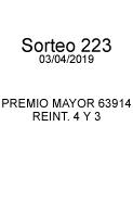  Número ganador 43310 Fecha 10/10/2018 Sorteo 204 1er Premio por serie $5,000.000.00