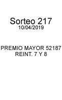 Número ganador 18480 Fecha 25/09/2018 Sorteo 210 1er Premio por serie $12,000.000.00 